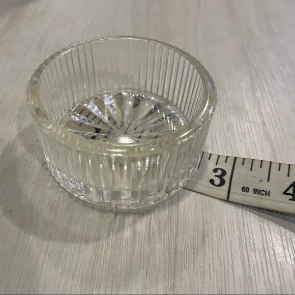 Vintage Crystal cut trinket Faux pearl open top bow trinket/jewelry/rings - Picture 7 of 9